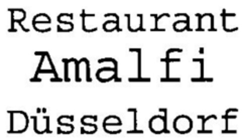 Restaurant Amalfi Düsseldorf Logo (DPMA, 04/29/1999)