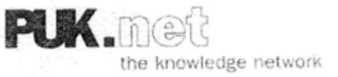 PUK.net the knowledge network Logo (DPMA, 22.10.1999)