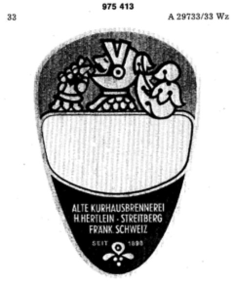 ALTE KURHAUSBRENNEREI Logo (DPMA, 27.10.1977)