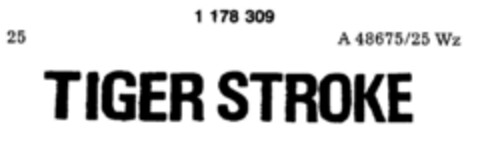 TIGER STROKE Logo (DPMA, 27.08.1990)