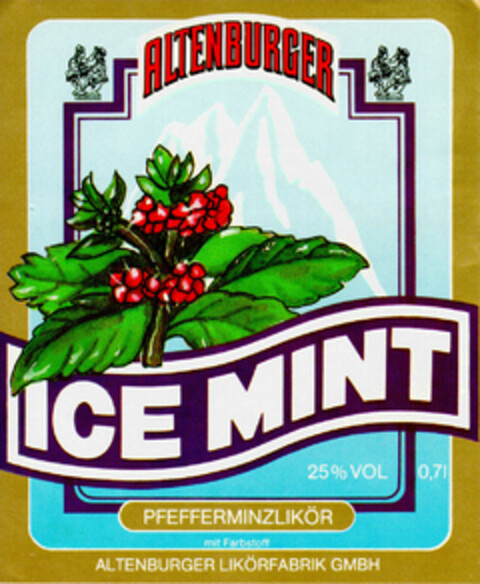 ICE MINT Logo (DPMA, 09.02.1991)