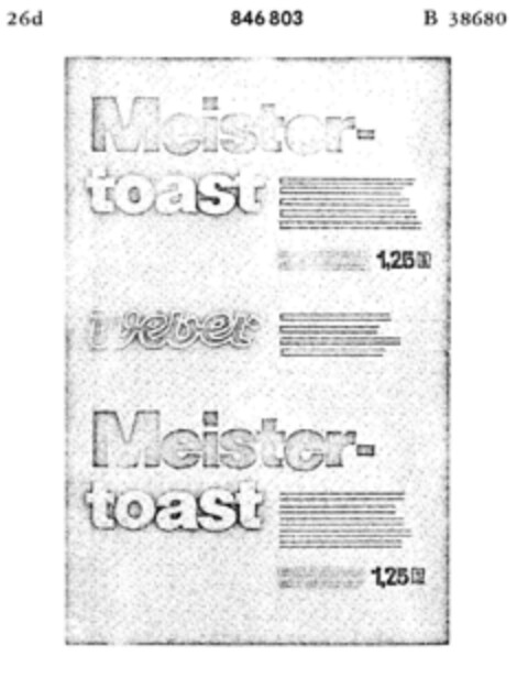 weber Meister-toast Logo (DPMA, 05.08.1967)