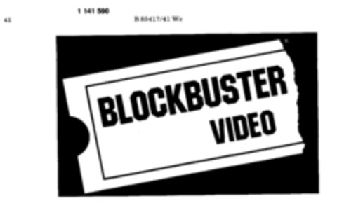 BLOCKBUSTER VIDEO Logo (DPMA, 07.09.1988)