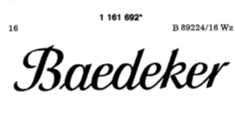 Baedeker Logo (DPMA, 02/16/1990)