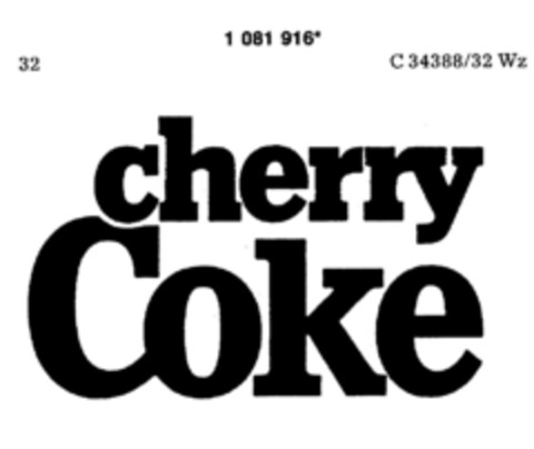 cherry Coke Logo (DPMA, 01.08.1985)