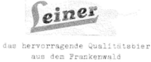 Leiner das hervorragende Qualitätsbier aus dem Frankenland Logo (DPMA, 06/05/1965)