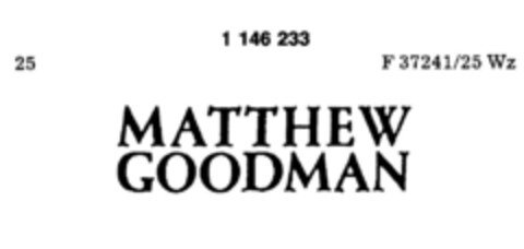 MATTHEW GOODMAN Logo (DPMA, 02.03.1989)