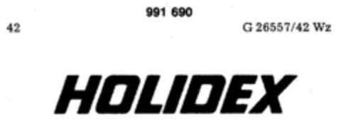 HOLIDEX Logo (DPMA, 02.04.1979)
