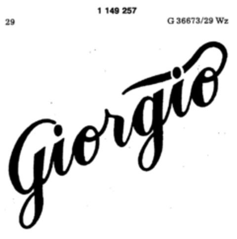 Giorgio Logo (DPMA, 18.04.1989)