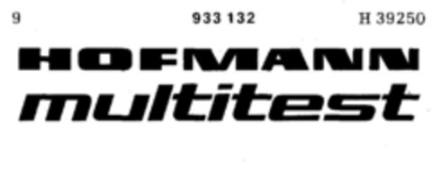 HOFMANN multitest Logo (DPMA, 03/22/1974)