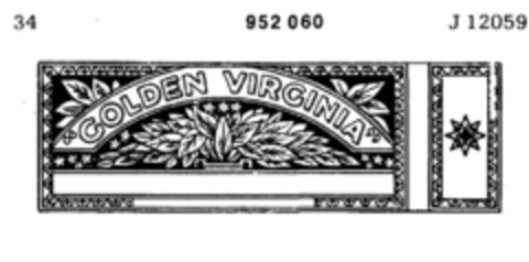 GOLDEN VIRGINIA Logo (DPMA, 04.06.1975)