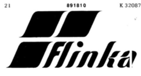 Flinka Logo (DPMA, 30.04.1971)