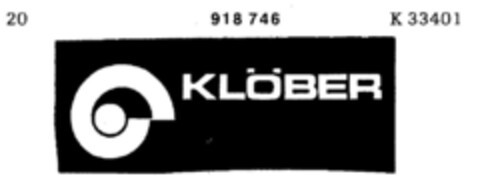 KLÖBER Logo (DPMA, 04.07.1972)