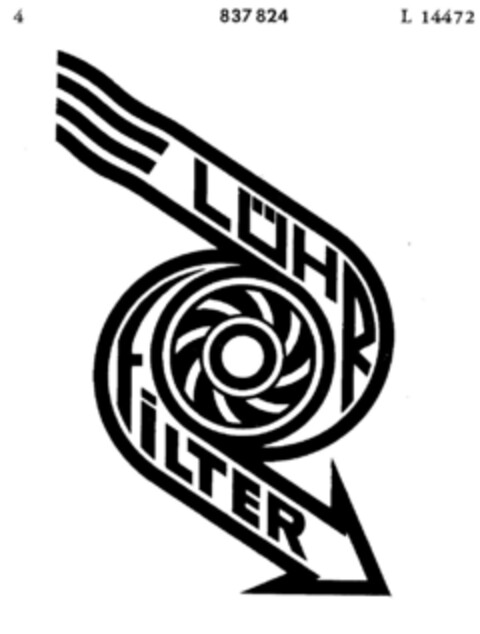 LÜHR FILTER Logo (DPMA, 22.11.1966)