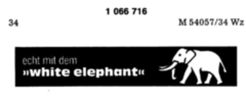 white elephant Logo (DPMA, 20.12.1983)