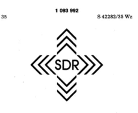 SDR SDR Direktwerbung Logo (DPMA, 10.09.1985)