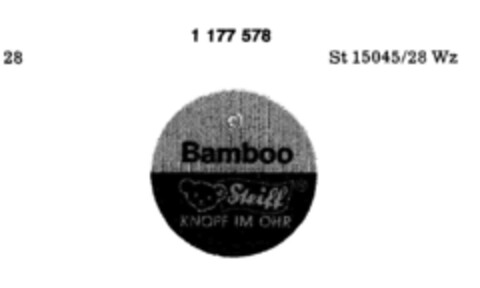 Bamboo Steiff  KNOPF IM OHR Logo (DPMA, 07.02.1987)