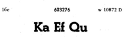 Ka Ef Qu Logo (DPMA, 06.12.1948)