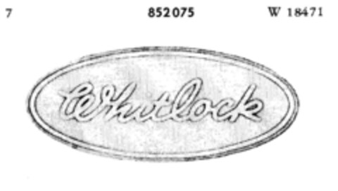 Whitlock Logo (DPMA, 10.06.1966)