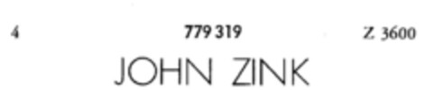 JOHN ZINK Logo (DPMA, 11.09.1962)