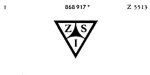 ZSI Logo (DPMA, 30.01.1970)