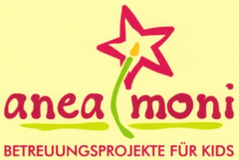 anea moni BETREUUNGSPROJEKTE FÜR KIDS Logo (DPMA, 18.07.2008)