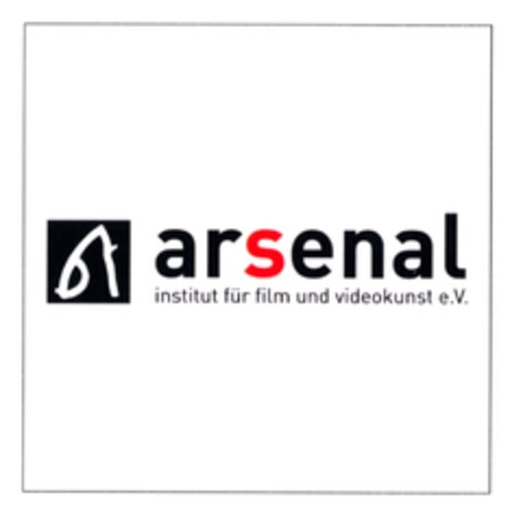 arsenal institut für film und videokunst e.V. Logo (DPMA, 02/20/2009)