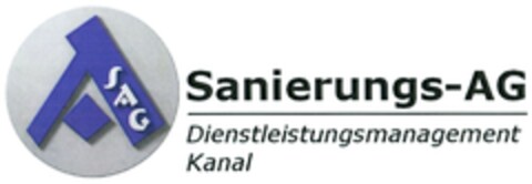 SAG Sanierungs-AG Dienstleistungsmanagement Kanal Logo (DPMA, 15.11.2013)