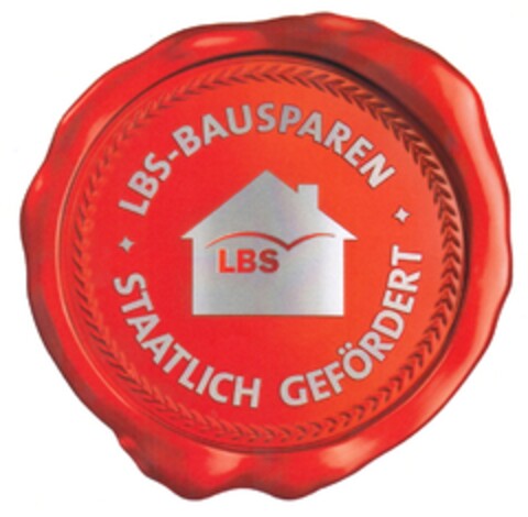 LBS-BAUSPAREN STAATLICH GEFÖRDERT Logo (DPMA, 12.05.2014)