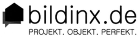 bildinx.de PROJEKT. OBJEKT. PERFEKT. Logo (DPMA, 07.03.2015)