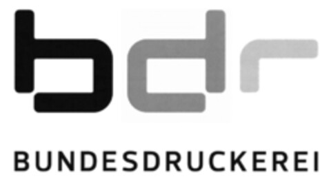 bdr BUNDESDRUCKEREI Logo (DPMA, 02/15/2017)