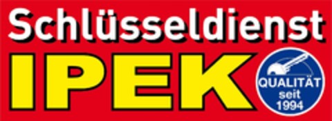 Schlüsseldienst IPEK QUALITÄT seit 1994 Logo (DPMA, 03/10/2021)