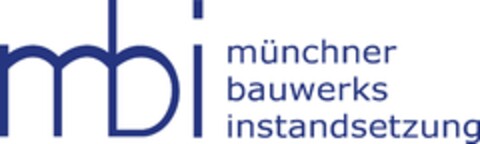 mbi münchner bauwerksinstandsetzung Logo (DPMA, 03/24/2023)