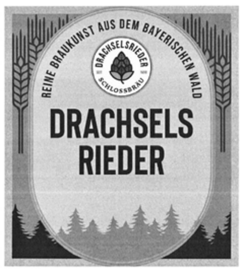 REINE BRAUKUNST AUS DEM BAYERISCHEN WALD DRACHSELS RIEDER Logo (DPMA, 25.05.2023)