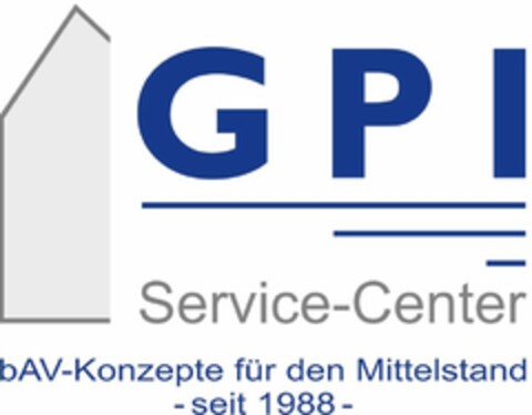 GPI Service-Center bAV-Konzepte für den Mittelstand - seit 1988 - Logo (DPMA, 09/25/2023)