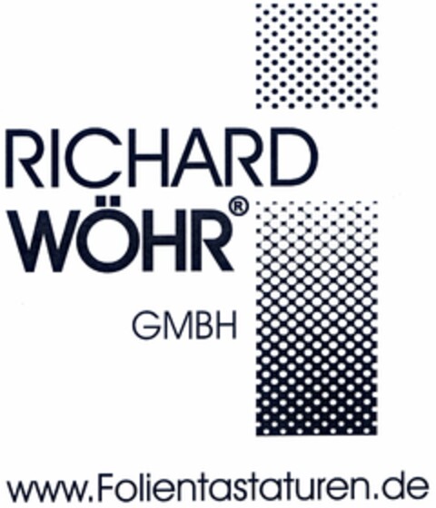 RICHARD WÖHR GMBH www.Folientastaturen.de Logo (DPMA, 14.12.2004)