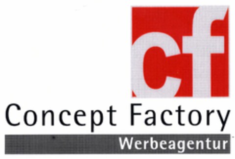 cf Concept Factory Werbeagentur Logo (DPMA, 06/23/2006)