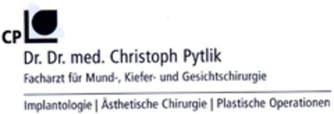 CP Dr. Dr. med. Christoph Pytlik Facharzt für Mund-, Kiefer- und Gesichtschirurgie Implantologie Ästhetische Chirurgie Plastische Operationen Logo (DPMA, 25.09.2007)