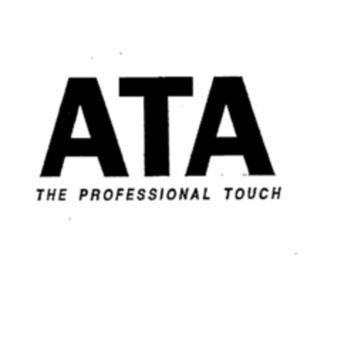 ATA THE PROFESSIONAL TOUCH Logo (DPMA, 09.01.1995)