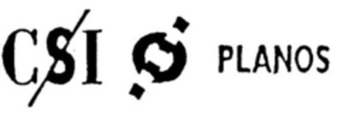 CSI PLANOS Logo (DPMA, 21.07.1995)