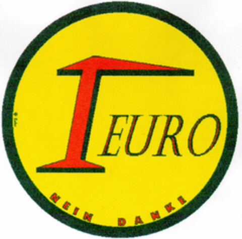 EURO NEIN DANKE Logo (DPMA, 05.03.1998)