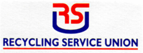 RSU RECYCLING SERVICE UNION Logo (DPMA, 26.03.1998)