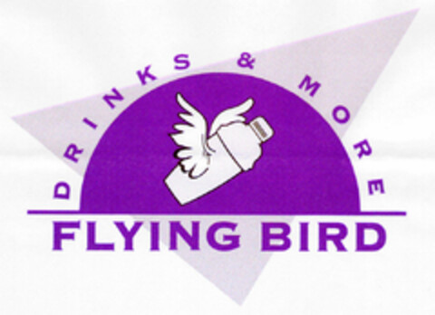 DRINKS & MORE FLYING BIRD Logo (DPMA, 29.04.1998)