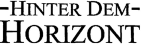 HINTER DEM HORIZONT Logo (DPMA, 26.10.1998)