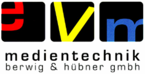 evm medientechnik berwig & hübner gmbh Logo (DPMA, 30.12.1998)