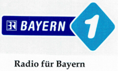 BAYERN 1 Radio für Bayern Logo (DPMA, 08/12/1999)