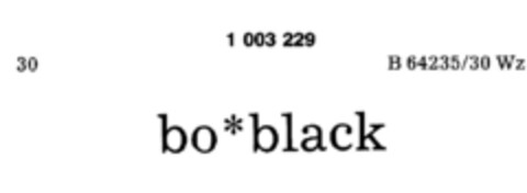 bo*black Logo (DPMA, 04.10.1979)