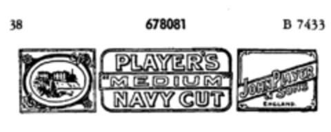 PLAYER'S "MEDIUM" NAVY CUT Logo (DPMA, 09.06.1953)