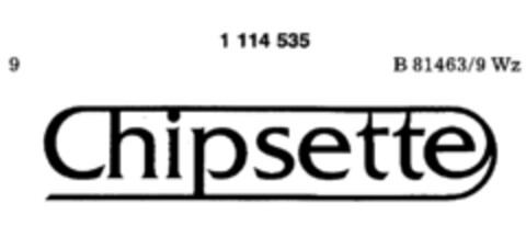 Chipsette Logo (DPMA, 01.04.1987)