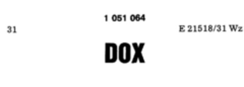 DOX Logo (DPMA, 04/29/1980)